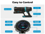 DEVANTI 30000Pa Cordless Stick Vacuum Cleaner 4-in-1 Handheld Vac, Green VAC-CL-G60-GN