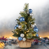 61cm Blue Collection Tabletop Pre-Lit Christmas Tree 112_SENBC102