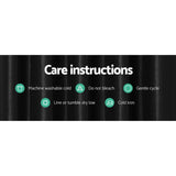 Artiss 2X Blockout Curtains Eyelet 240x230cm Black Shine BC-SHINE-240X230-BK