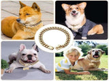 Heavy-Duty Metal Cuban Link Dog Collar with Bone Charm 14mm Stainless Steel Hip-Hop Chain Necklace V1341-ZY-3AAZ2ATY-BLACK-14MM56CM22IN