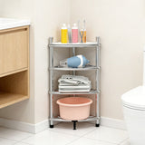 Stainless Steel Bathroom Storage Shelf,Four-Layer Storage Rack, Bathroom Triangular Rack, Washbasin V1161-107889