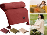 Portable Heated Shawl, 59"x 32" Cordless Electric Heated Blanket with 3 Heating Levels for Car, V1188-WTJ-FR-20630
