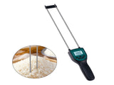 Hay Moisture Meter Hay Bale Moisture Tester Dual-rod Sensor LCD Backlit Display Voice Broadcast Auto V1294-YM0901-HS7033