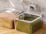 Rice Container Airtight Anti Bugs Moistureproof Hinged Lid Strong Plastic Rice Storage Bin for V1294-YM0706-3118230197811