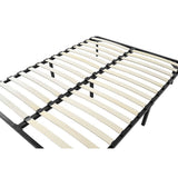 Metal Bed Frame for Queen Mattress Black Powder-Coated Steel Base V63-931531