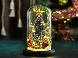 Christmas Tree in Glass Dome LED Glass Cover Ornaments Cedar Window Shooting Props Gifts for V1294-YM0523-10319222