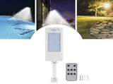 LED Solar Light Induction Wall Lamp White Shell White Light Courtyard Outdoor Lighting Supplies V1294-YM0721-3119210013111