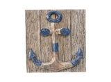 Hand-Carved Anchor Plaque Wall Art 40x60cm V637-33717ANC
