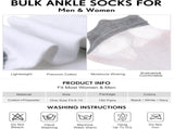 150 Pairs Men's Cushion Ankle Socks Breathable Casual Comfort Men Low Cut Sock for Sports Outdoor V1258-DP02-C-2203