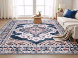 Artiss Floor Rug 240x340cm Large Washable Persian Area Rug Living Room Carpet FLR-4857-240X340-BL