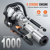 37.77cc Gas-Powered T Post Driver 4-Stroke Fence Piling Pounder w/ 3 Head V952-SCSQYDZJJH65RYD5ZV0