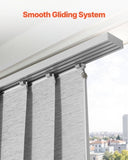 VEVOR Panel Track Blinds Extendable Track 116 cm to 218 cm W Trimmable Gray V952-MBGDBYCW4588QV93OV0