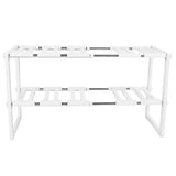 2Tier Sink Rack Cabinet Organizer Storage Telescopic Shelf Kitchen Bathroom Holder V1294-YM0718-3118200242911