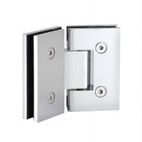 100cm Frameless Diamond Shower Screen Chrome U-Brackets with Durable Brass Hinges V63-932271