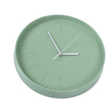 Mute Quartz Clock Wall Watch Minimalist Modern Plastic Wall Clock for Living Room BedroomGreen V1294-YM0523-3115220015812