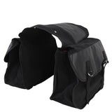 Motorcycle Side Bag Saddlebags Canvas PU Leather Rear Seat Bag Efficient Storage Design for Bikes V1369-AZ3-W-16178