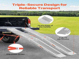 Steel Ramps, 1000 lbs, 2Pcs Heavy-duty Ramps Wider Ramp Surface, Universal Stable Loading Ramp V952-ZZGPDGZ1000LL25YEV0