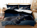 Nero Cat Midnight Gaze Quilt / Doona / Duvet Cover set V745-AQ042690S2