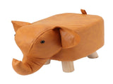 Animal Footstools Lovely Cartoon Innovative Elephant Upholstered Stool for Nursery Bedroom Playroom V1294-YM0703-3116230000211
