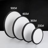 LED Ceiling Light Fixture, Natural Light, 28W 4500K ,Black V178-35367