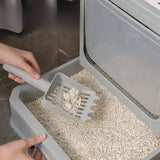 Top-Entry Cat Litter Box with Drawer-Enclosed Design, Easy Clean, Odor Control, Anti-Tracking Lid V888-ELOSUNG10202