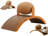 Interactive Cat Scratcher, Cat Scratching Post Design with Arch Bridge BallsStylish Cat Scratching V1192-AZ-W-33382