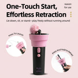 Interactive Electric Cat Fishing Toy with Retractable Feather Wand, Auto-Play Mode for Indoor V1341-ZY-NKC93QD9-COTTONPINK