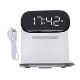 Digital Alarm Clock with Wireless Fast Charging Station 15W Touch Smart Lamp 3 Colors Nightlight for V1294-YM0901-3115250115011