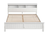 Artiss Queen Bed Frame with Storage Headboard and Footboard Wooden Bed Base White WBED-F-S1-Q-107-AB