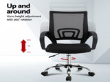 Artiss Computer Desk Mesh Office Chair Set Foldable Home Study Table Black MET-DESK-FD-80-2004-BK