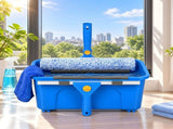 Traderight Window Cleaning Kit With Extendable Pole and Squeegee for Home Blue HC1010-AU