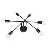 LED Flush Mount Ceiling Light Fixture Iron Art Modern 6 Light E26 Bulbs Chandelier for Bedroom V1294-YM0901-3119240122711