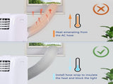 Insulated Portable Air Conditioner Hose Cover Wrap, AC Hose Hose Protective Dust Sleeve Fit 5-inch V1192-AZ-W-11750