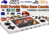 10000 Games R36H Portable Video Game Consoles Retro Handheld Game Console White V201-R36H0064WH8AU