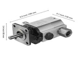 Hydraulic Wood Log Splitter Pump Kit, 13 GPM, 2 Stage 4000 PSI Aluminum Hydraulic Gear Pump, with V952-YYPMB13GPM30I45SJV0