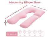 Giselle Bedding Pregnancy U Shaped Full Body with 100% Cotton Jersey Cover Maternity PILLOW-MAT-U-COT-PK