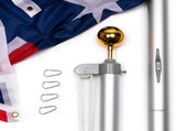 6.2M Australia Sectional Flag Pole Kit Australian Outdoor Aussie Flags Flagpole V284-FP6.2S