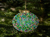 Christabelle 6 Beaded Glass Christmas Baubles Assorted 10cm Xmas Tree Decorations Hanging Ornam 112_SHD2010