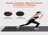 0.56 Inch Thick Gym Floor, 25 Tiles Rubber Top with EVA Foam, 25" x 25" Gym Flooring Workout V952-EVAQXJSHSDZXOXDELV0