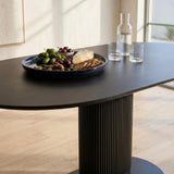 Clara Eclipse Oval Dining Table V264-DNT-415C-BLK-13M