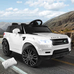 Rigo Kids Electric Ride On Car SUV Range Rover-inspired Cars Remote 12V White RCAR-RANGEROVER-WH