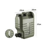 Portable 12L Water Jug with Spigot, Army Green V1366-AZ2-W-16284
