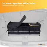 Social Hike Car Boot Organiser With Cooler - Collapsible Storage Box For Trunk V238-SUPDZ-40802567520336