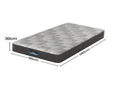 Giselle 30cm Single Mattress with Edge Support and 5-Zone Comfort MATTRESS-E-URBAN-30-S