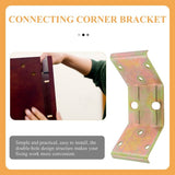 Iron Corner Shelf Bracket For Home Furniture 10Pcs 4.7X2.1X1.8In V1192-AZ-W-28968