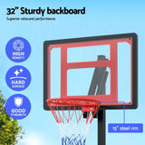 Everfit 2.6M Basketball Hoop Stand System Portable Kid BAS-HOOP-260-RDBK