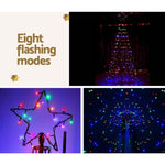 3.6M Christmas Tree 400 LED Solar Jingle Jollys XMAS-FAIRY-SOLAR-12FT