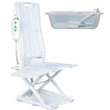 EQUIPMED Motorised Bath Lift Chair, Electric Battery Operated Reclining Seat, Bathing Aid for V219-HCHSHWEQ6PWA