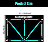 Football Step Training Mat, 60 x 90 cm Football Mat, Football Training Mat, Silent Football Mat V1237-ZY-203-5246
