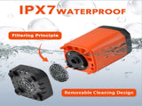 Portable Camping Shower IPX7 Waterproof Outdoor Shower Water Pump with Rechargeable Battery and V985-CAMPINGSHOWER
